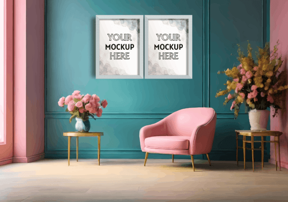 Wall Mockup Bundle – Showcase Your Art in Style!