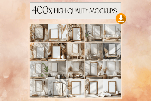 Wall Mockup Bundle – Showcase Your Art in Style!