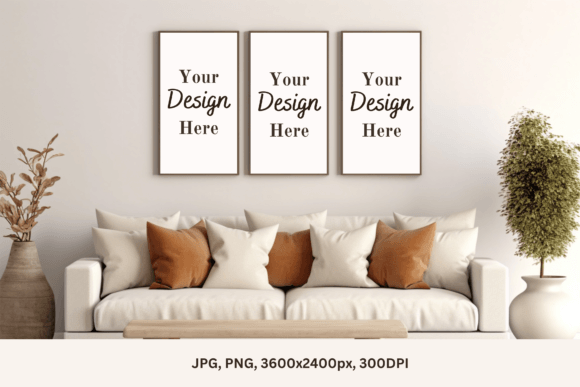 Wall Mockup Bundle – Showcase Your Art in Style!