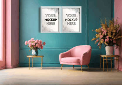 Wall Mockup Bundle – Showcase Your Art in Style!