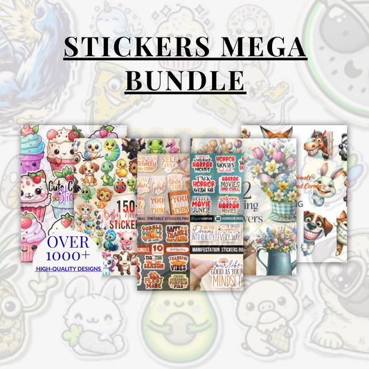 Ultimate Stickers Mega Bundle – Over 1000+ High-Quality Designs!