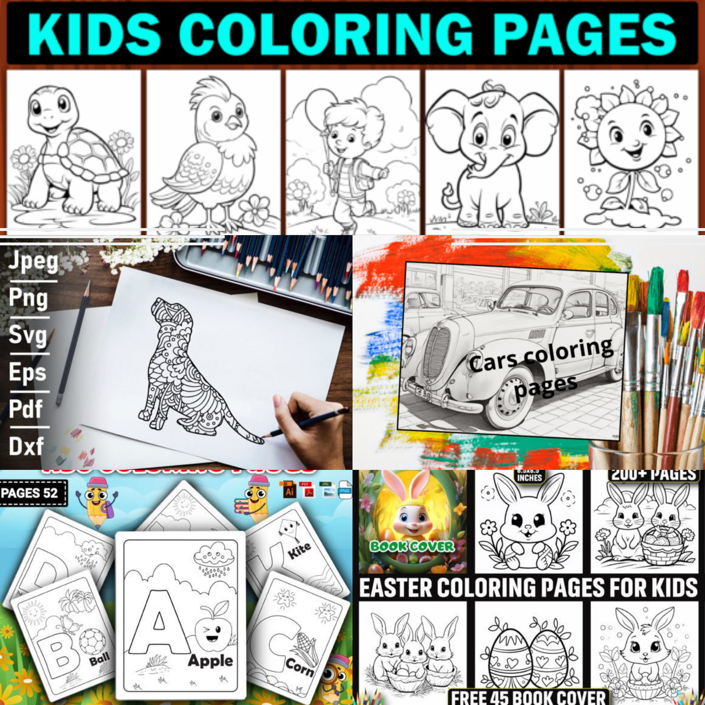 Ultimate Kids' Coloring Pages Mega Bundle 🖍️