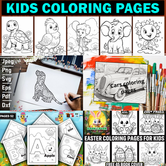 Ultimate Kids' Coloring Pages Mega Bundle 🖍️