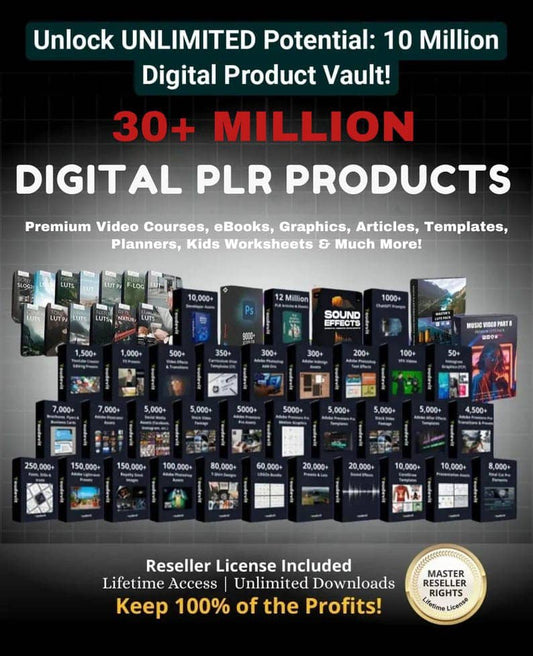 30+ Million Digital Product Assets for Creators & Entrepreneurs 🚀 – Ultimate Digital Empire Bundle 🚀