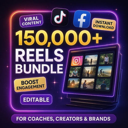 +150,000 Viral Reels – Editable, Downloadable, and Ready to Publish! 🎬✨