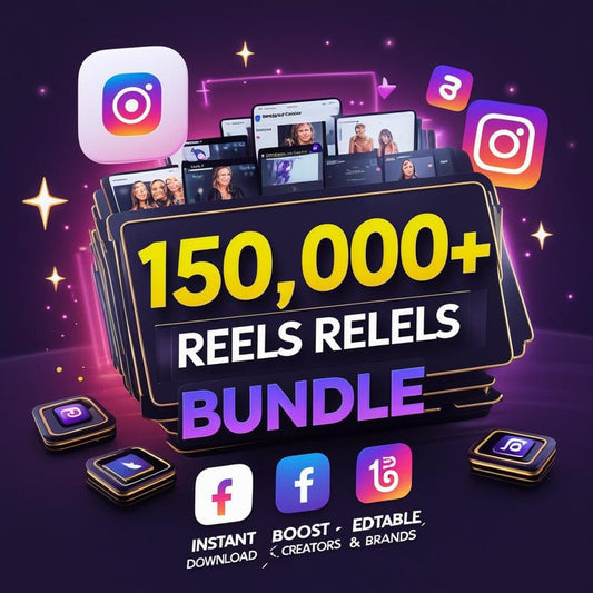 +150,000 Viral Reels – Editable, Downloadable, and Ready to Publish! 🎬✨