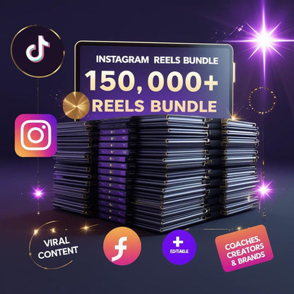 +150,000 Viral Reels – Editable, Downloadable, and Ready to Publish! 🎬✨